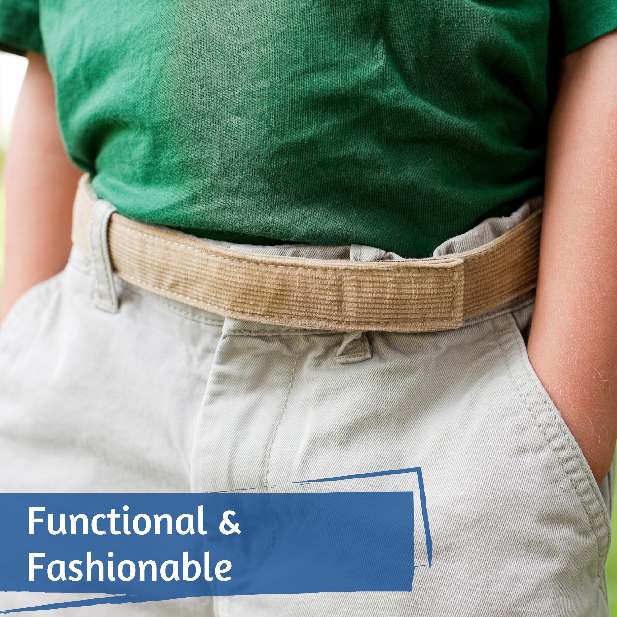 Sturdy Canvas Print Adjustable Velcro Belt for Toddlers & Kids - Perfect for Playtime, School & Everyday Wear