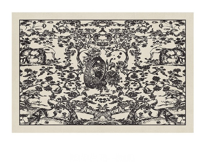 Contemporary Modern Area Rugs for Living Room & Dining Room - Soft Plush French Style Rug for Under Coffee Table - Thick Non-Slip Interior Design Carpet - Perfect for Home Decor, Office & Bedroom