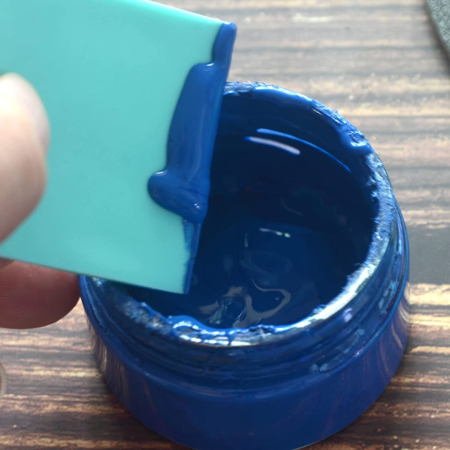 DGAGA Chalk Paste Self-Adhesive Stencils - Blue Screen Printing Ink for Mesh Transfer | DIY Home Decor, Wood Signs, Canvas, Glass | Perfect for Chalk Art, Crafts & Custom Projects