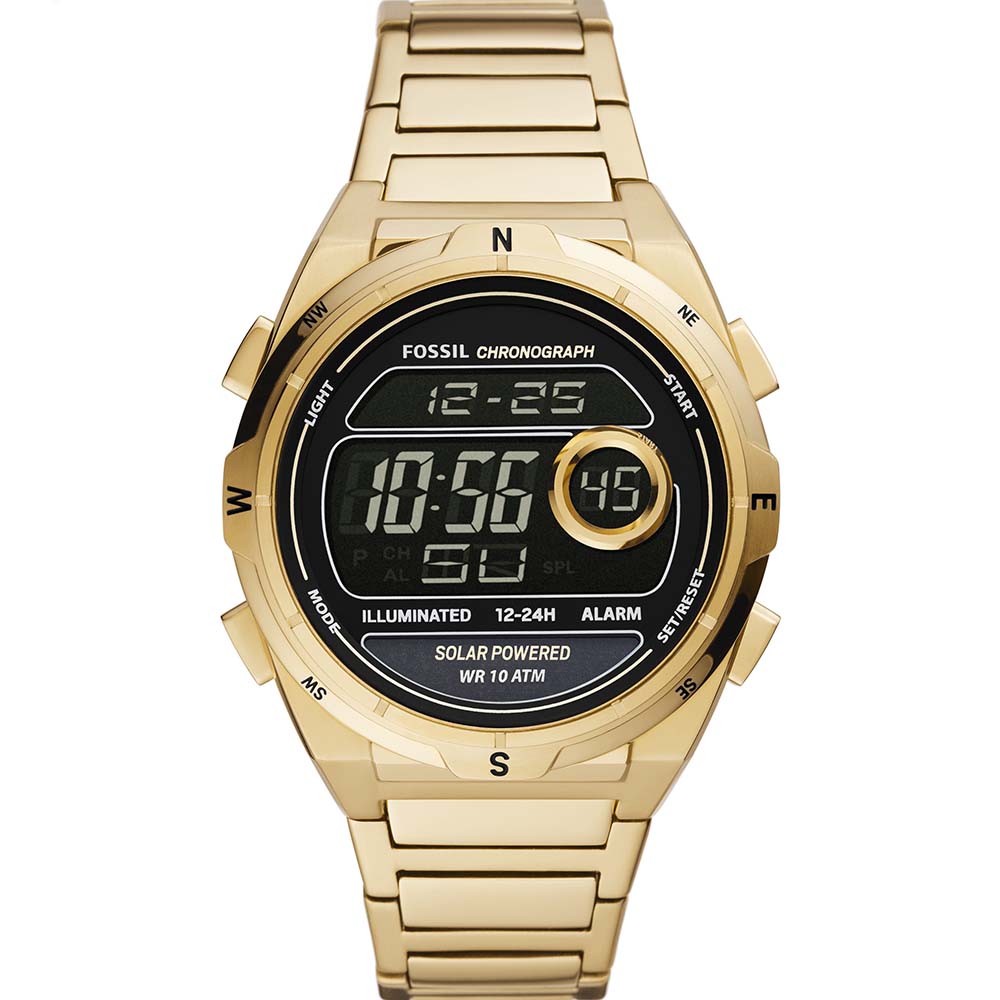 Fossil Everett FS5862 Solar-Powered Digital Watch for Men - Stylish & Eco-Friendly Timepiece for Casual, Business & Outdoor Activities
