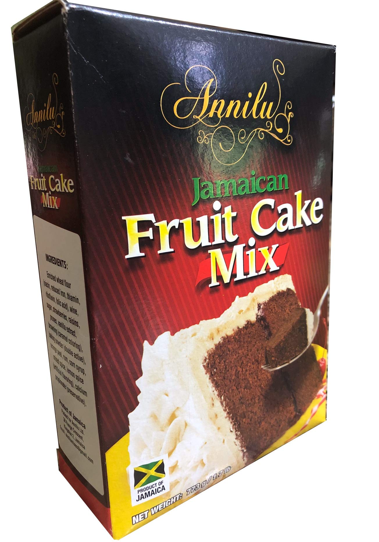 Annilu Jamaican Fruit Cake Mix - 1.7 Lb Authentic Caribbean Dessert Mix | Perfect for Holidays, Birthdays & Special Occasions