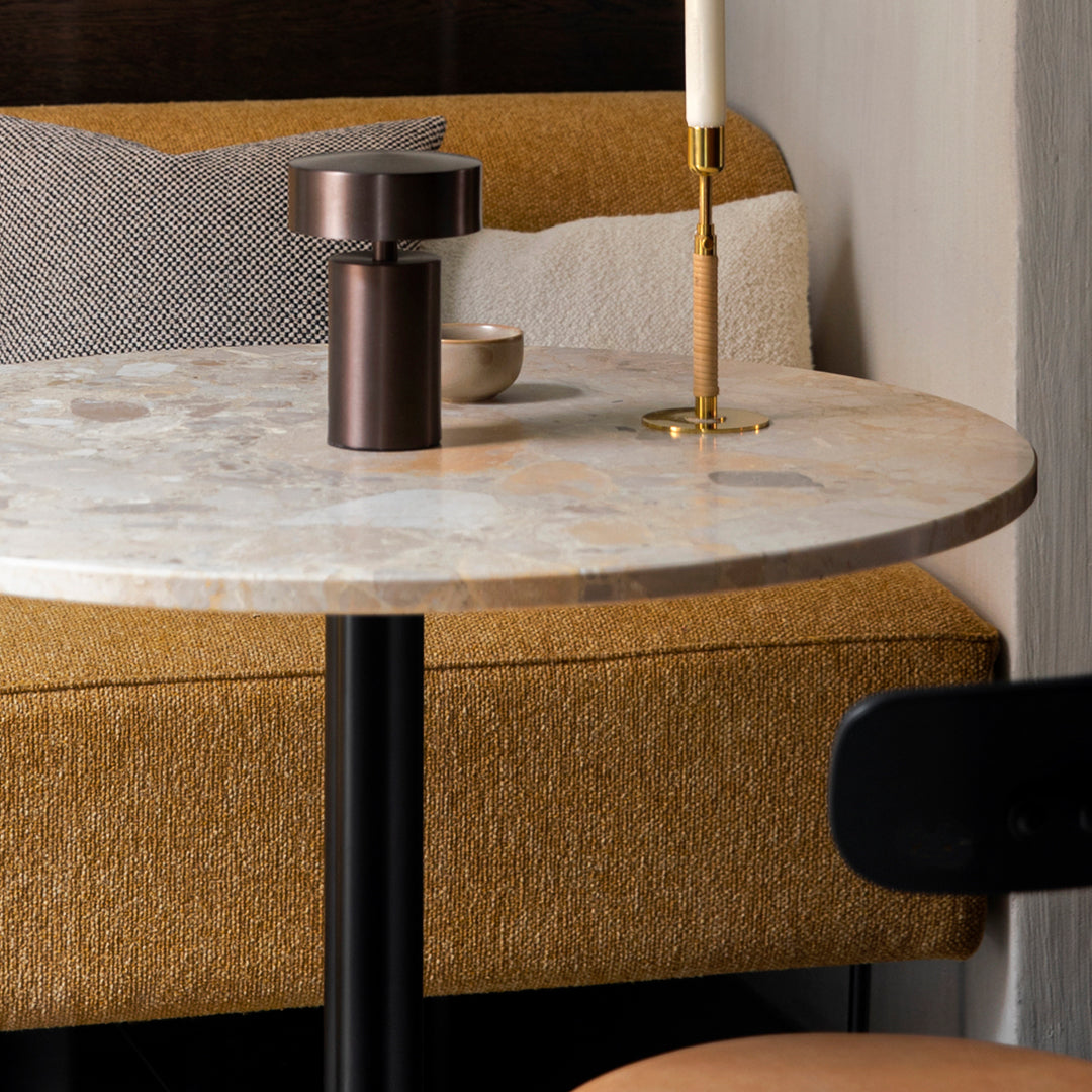 Modern Round Harbour Column Dining Table - Stylish & Durable for Kitchen, Dining Room, and Outdoor Entertaining