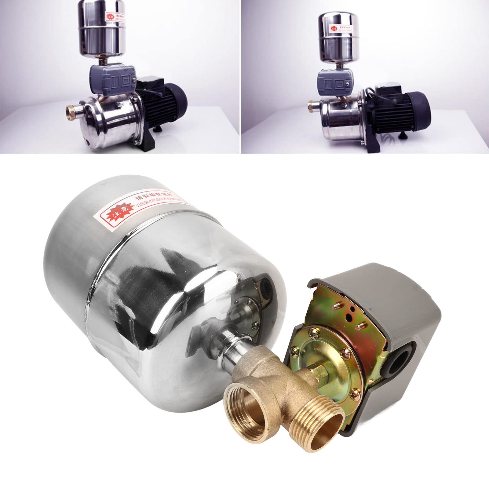 Low Pressure Switch, Water Pump Pressure Switch, Automatic On/Off Pressure Tank Pump Switch with Leak Detection for Garden - Ideal for Irrigation Systems, Home Water Supply, and Outdoor Plumbing
