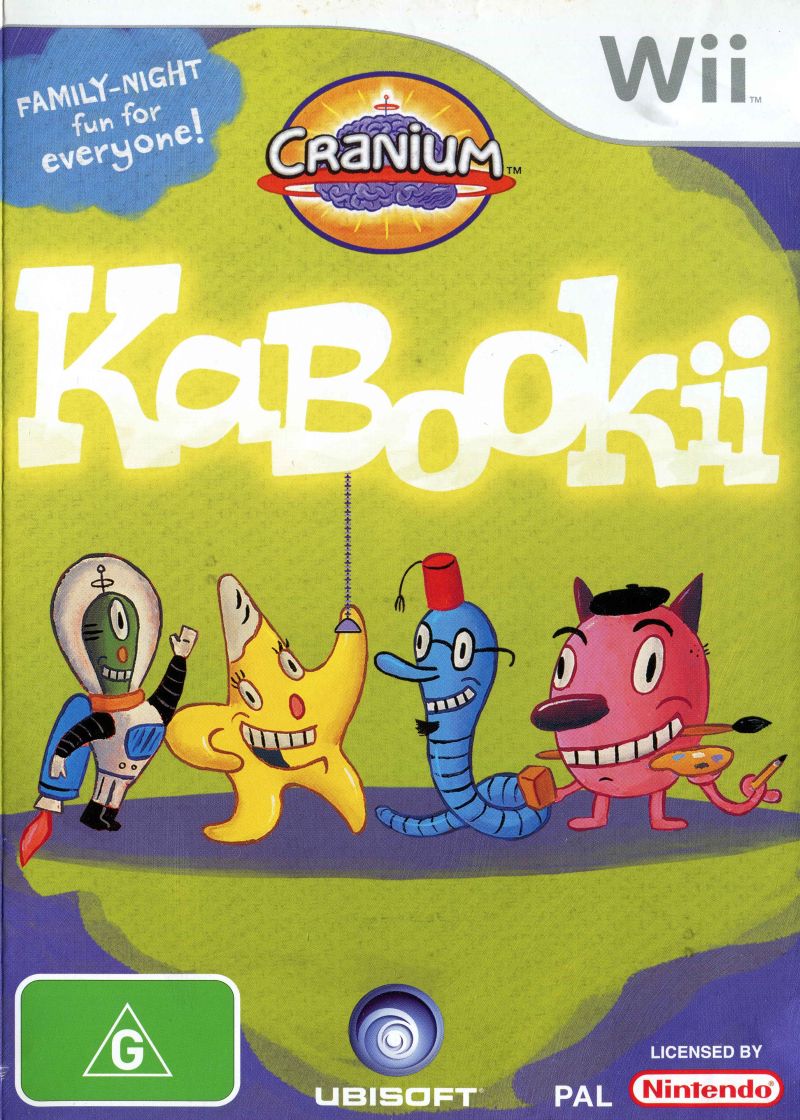 Cranium Kabookii Nintendo Wii Game PAL Version - Fun Family Trivia & Puzzle Game for Wii Console - Perfect for Game Nights & Parties