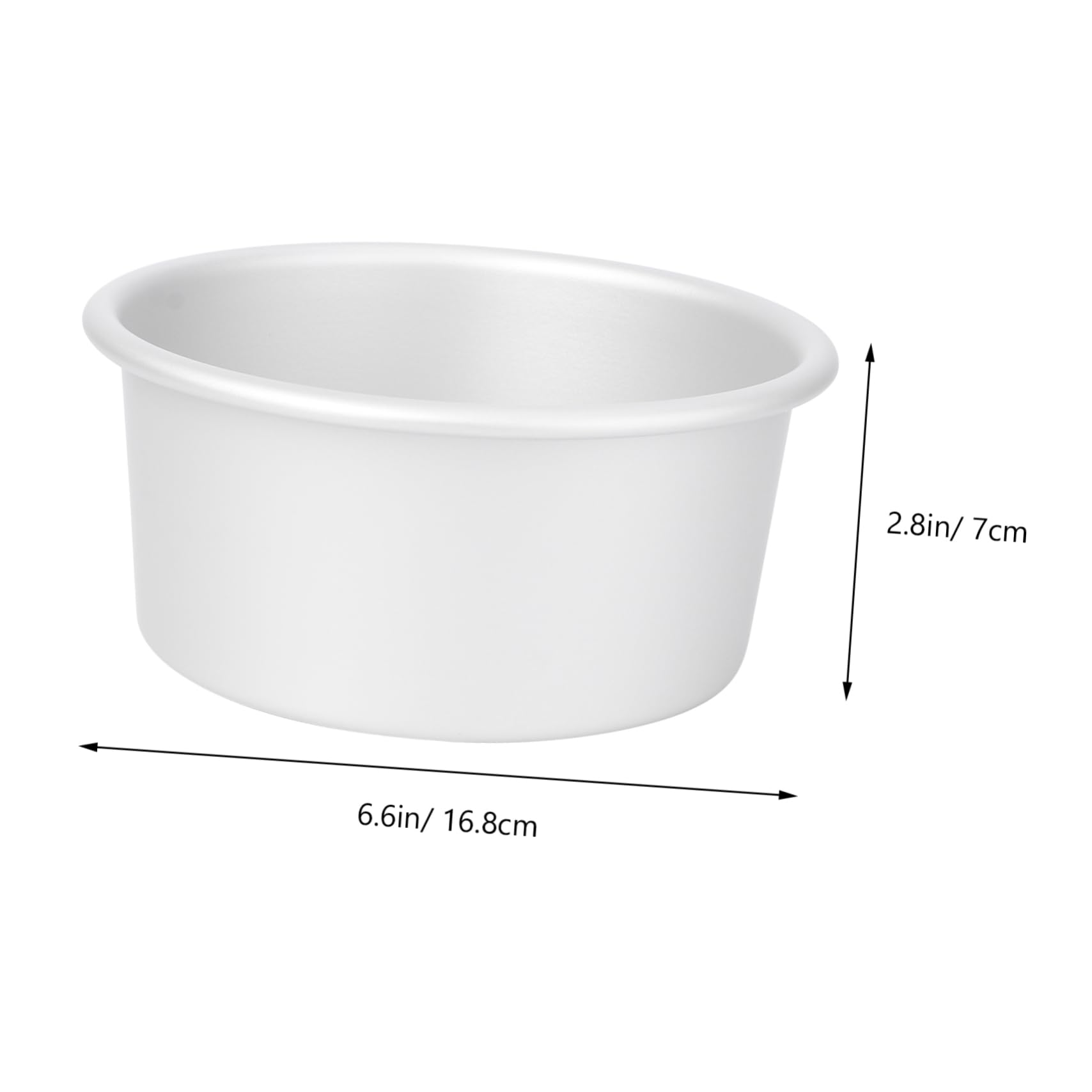 DOITOOL 6-Inch Anodized Aluminum Round Cake Pan with Removable Bottom - Perfect for Baking Birthday Cakes, Wedding Cakes & Desserts