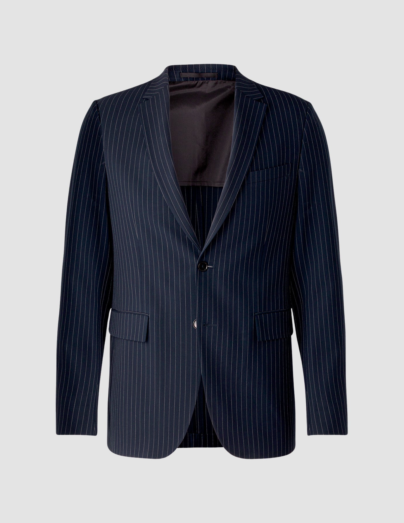 Premium Navy Pinstripe Suit for Men - Classic Business Formal Attire - Perfect for Office Meetings, Weddings & Professional Events