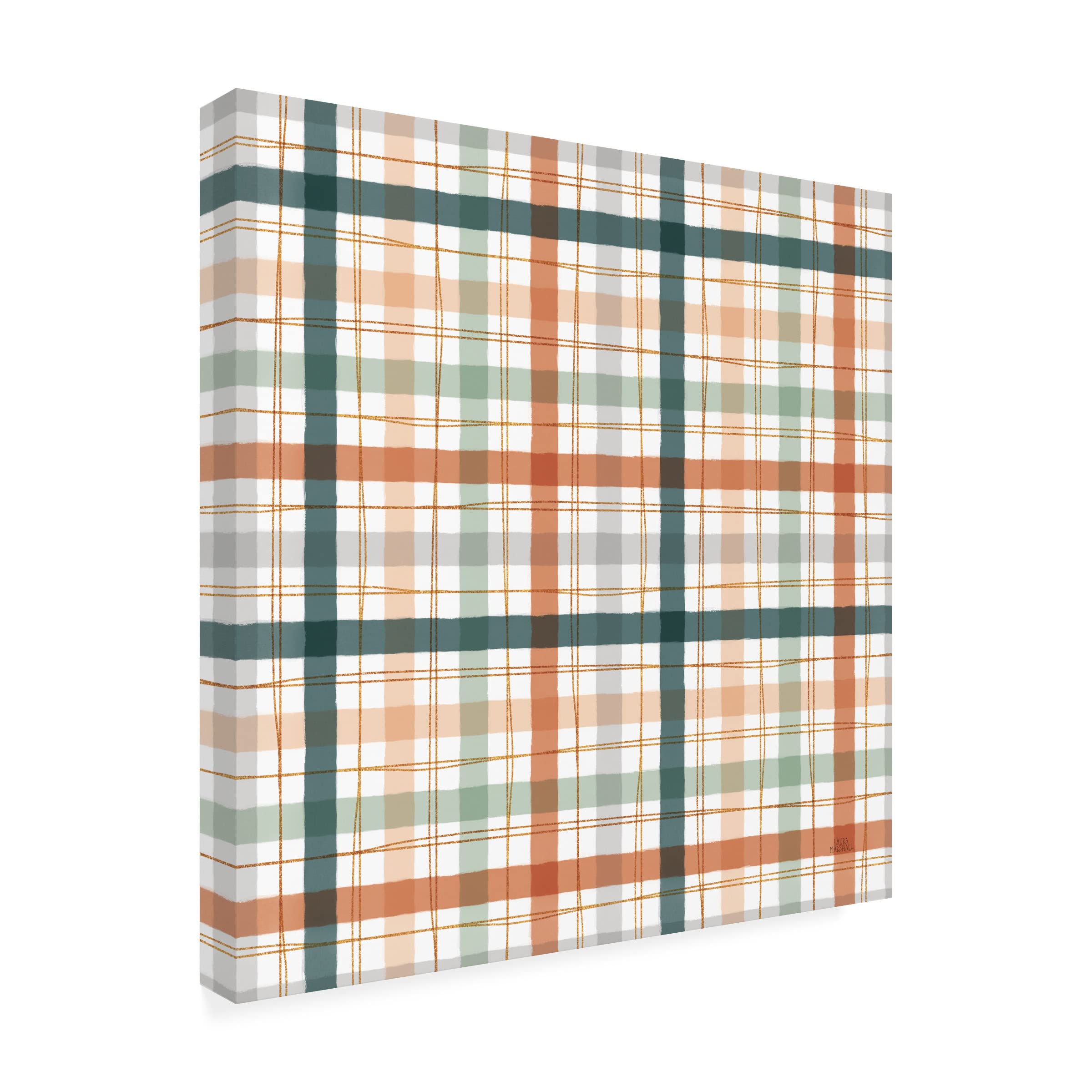 Laura Marshall 'Spring Blooms Pattern V' Floral Canvas Art Print - Perfect for Living Room, Bedroom & Office Wall Decor
