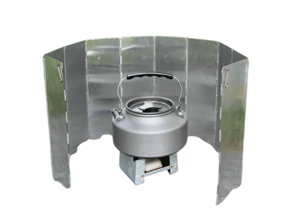 Portable Folding Camping Stove Windscreen - Lightweight Gas Stove Windshield for Outdoor Cooking | Perfect for Backpacking, Hiking & Picnics