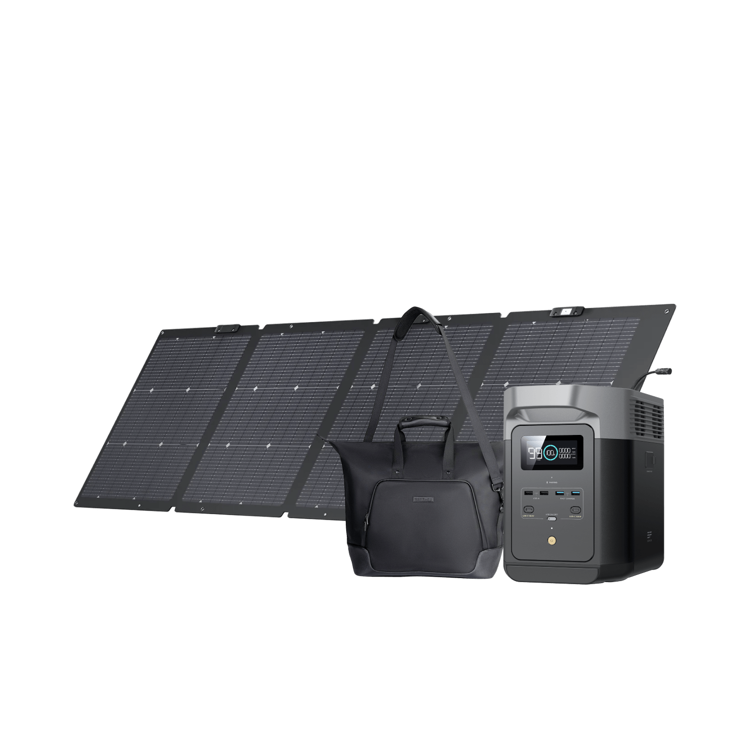 EcoFlow DELTA 2 Portable Power Station with 220W Solar Panel - Solar Generator for Home Backup, Camping & Outdoor Adventures