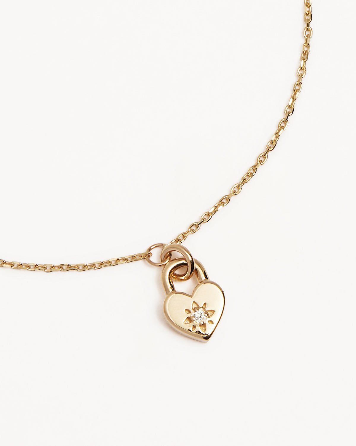 18K Gold Vermeil Crystal Lotus Heart Padlock Bracelet for Women - Elegant Adjustable Charm Bangle for Valentine's Day, Anniversary Gifts & Special Occasions