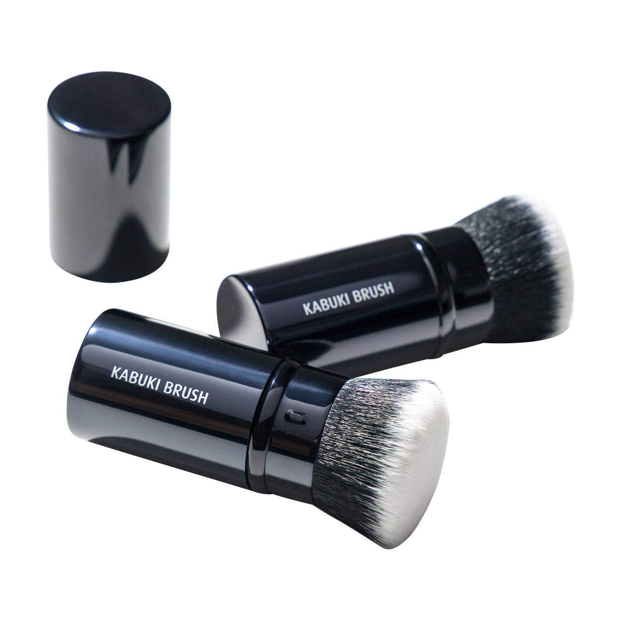 Lune Aster Kabuki Makeup Brush - Soft Bristles for Flawless Powder & Mineral Foundation Application - Perfect for Travel & Everyday Makeup Routine