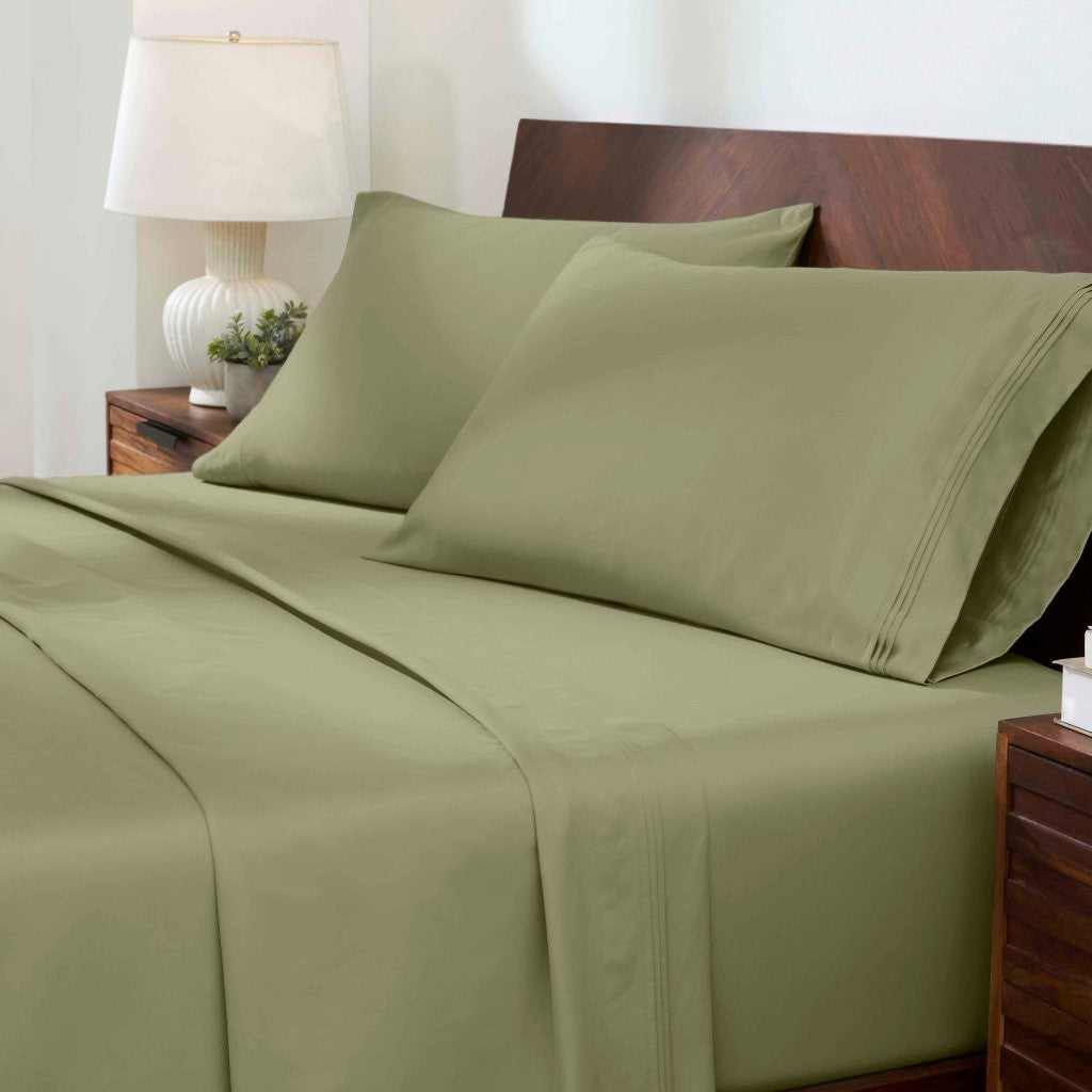 Premium 1000 Thread Count Egyptian Cotton Sheet Set - Eco-Friendly, Breathable & Hypoallergenic - Perfect for Luxury Bedding & Hot Sleepers