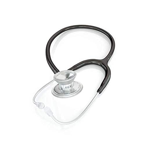 MDF MD One Epoch Lightweight Titanium Stethoscope for Adults - Black Tube & Silver Chestpiece Headset (MDF777T11) | Ideal for Medical Professionals, Nurses & Students in Clinical Settings