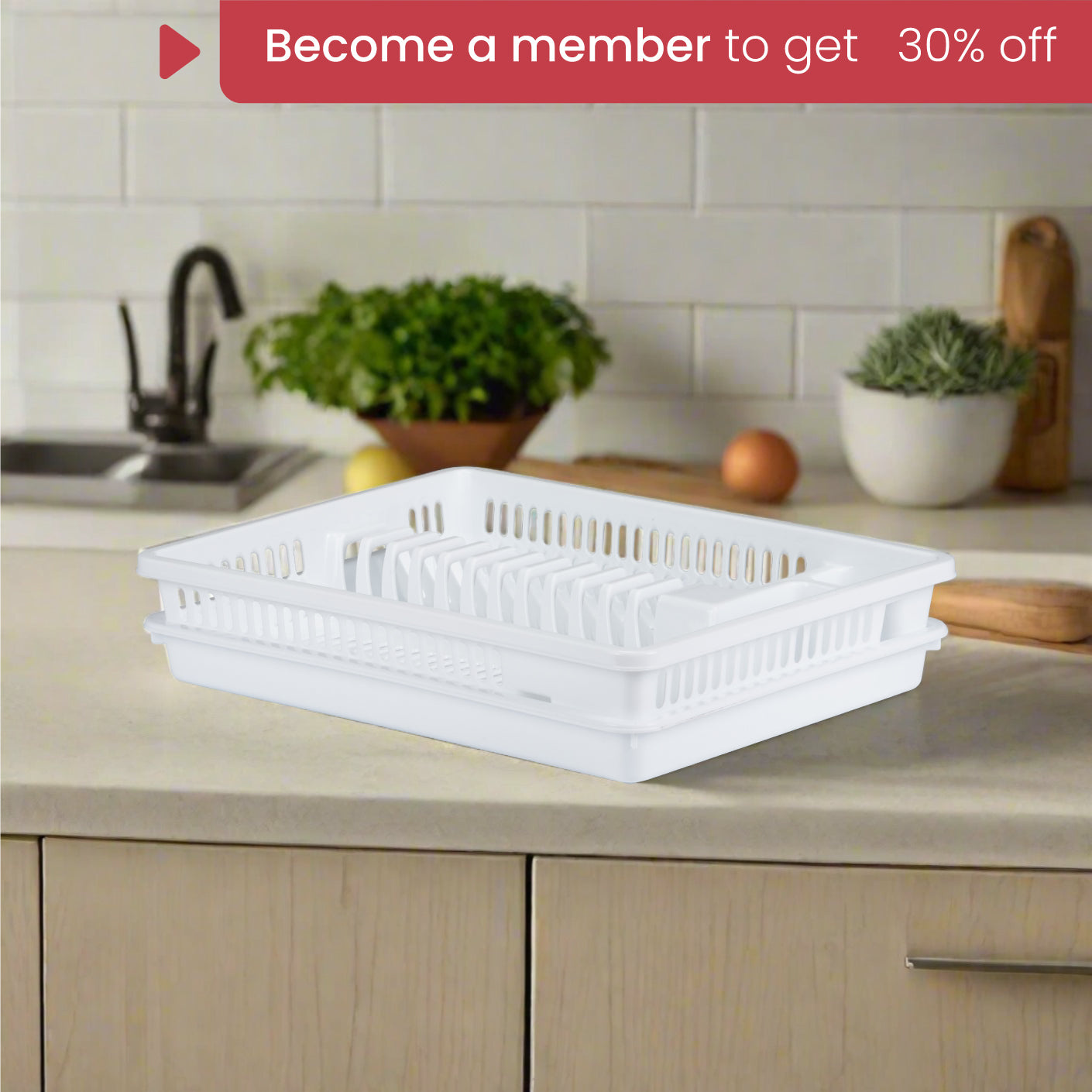 Stainless Steel Dish Rack with Drip Tray - Space Saving Kitchen Organizer for Drying Dishes, Cups & Utensils - Perfect for Small Apartments & Compact Kitchens
