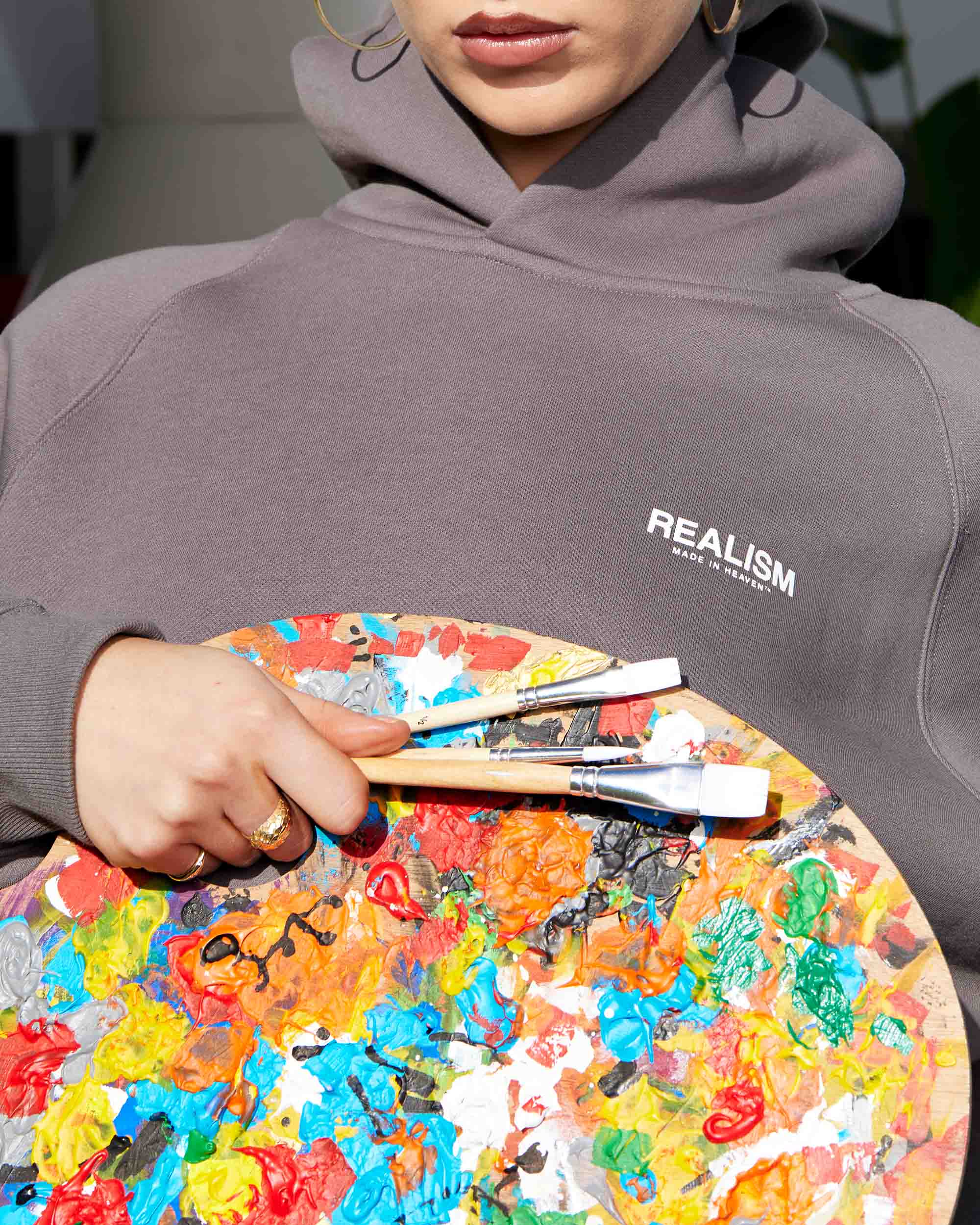 SSS Realism Studio Hoodie - Cool Grey | Premium Streetwear for Men & Women | Perfect for Casual Outfits, Gym, and Outdoor Activities