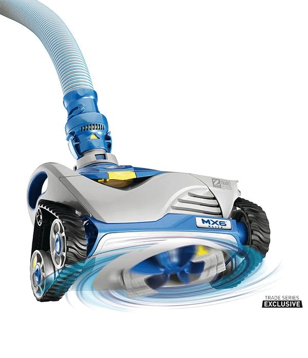 ZODIAC MX6™ ELITE Automatic Pool Cleaner - Self-Propelled Robotic Pool Vacuum with Micro-Clean Filtration & Removable Filter Basket - Efficient Cleaning for In-Ground Pools (Gray/Blue) - Perfect for Residential Backyard Pools & Vacation Homes