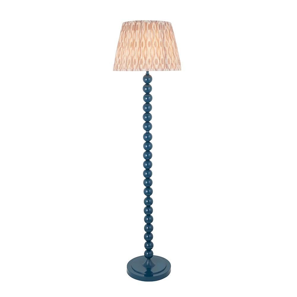 Auralis Ikat Floor Lamp with E27 Socket - Modern Handwoven Design for Living Room, Bedroom & Office Lighting