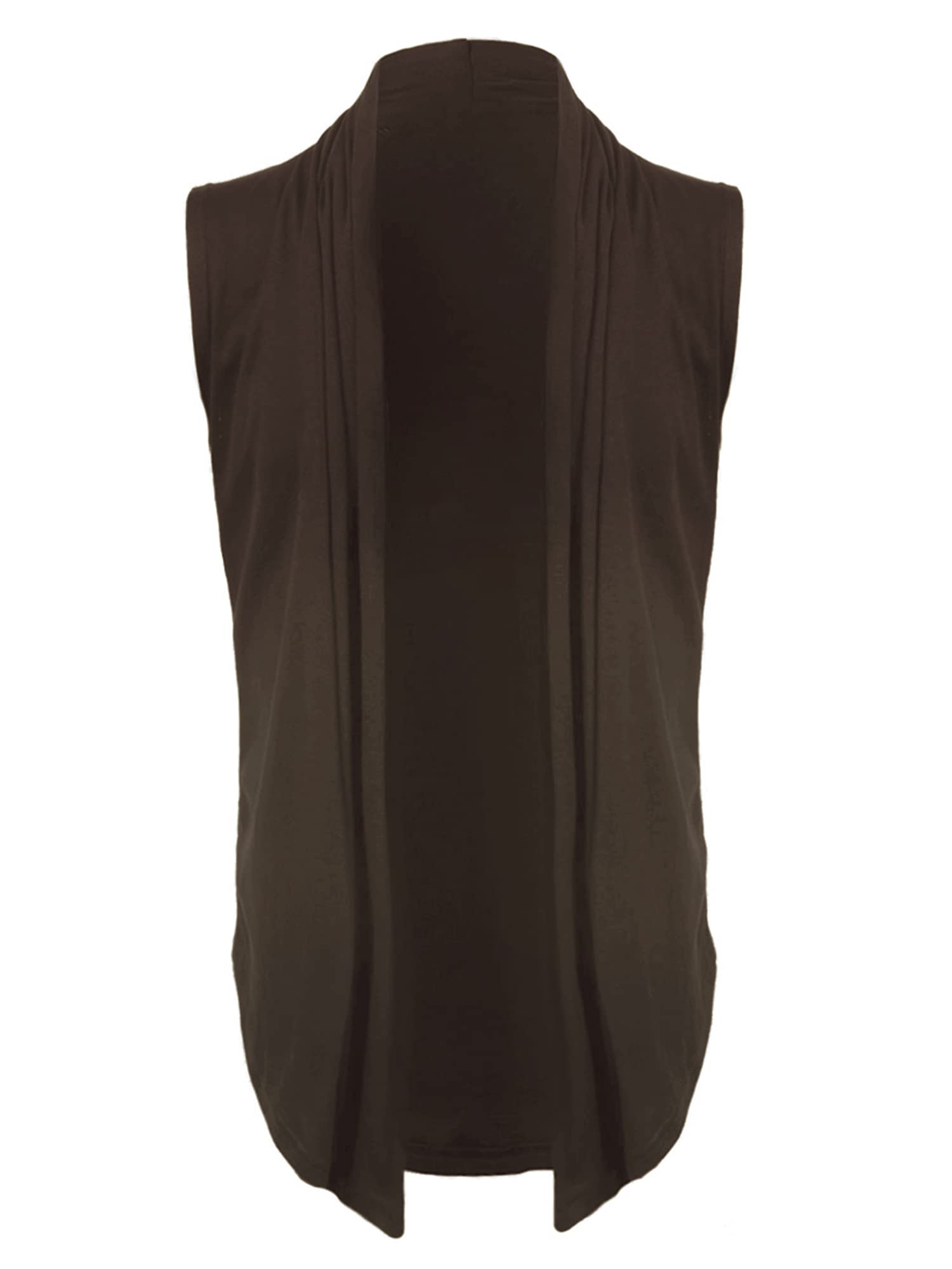 uxcell Men's Ruffle Shawl Collar Lightweight Vest Drape Cape Sleeveless Cardigan - Stylish Layering Piece for Fall & Winter Fashion | Perfect for Office, Date Night & Special Occasions