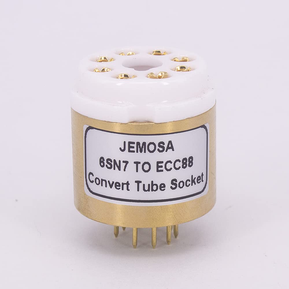 6SN7 to ECC88/6922 Vacuum Tube Converter Socket Adapter - DIY Audio Amplifier Upgrade for Tube Preamps & Guitar Amps (1PC) - Perfect for Vintage Audio Restoration & Hi-Fi Sound Systems