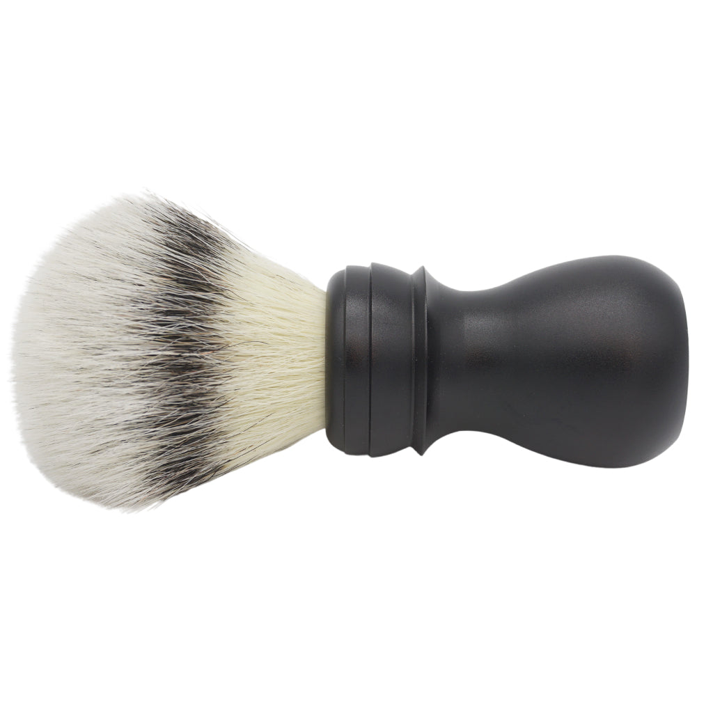 25mm Mühle STF XLarge Shaving Brush with AP Shave Co. Alumihandle - Black Matte Finish for Layered Comfort | Premium Wet Shaving & Grooming Essential for Men