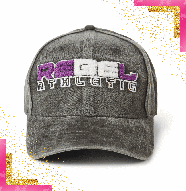 Rebel Athletic Performance Hat - Slate Gray Adjustable Baseball Cap for Running, Hiking & Outdoor Sports