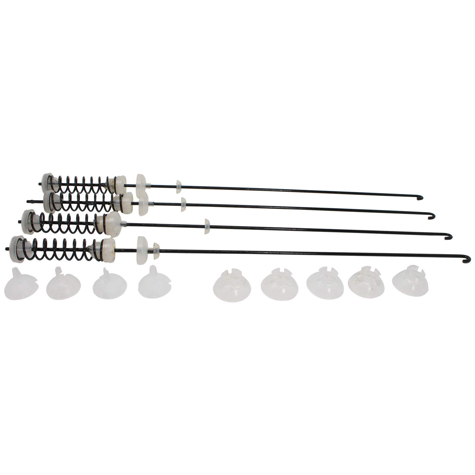 4-Pack W10780048 Washer Suspension Kit Replacement for Whirlpool 1CWTW4840YW0 Washing Machine - Compatible with W10257088 Suspension Rods - Perfect for DIY Washer Repair and Maintenance