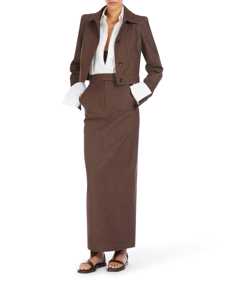 Stylish Long Denim-Look Cotton Skirt for Women | Comfortable & Versatile | Perfect for Casual Outings, Beach Walks & Boho Fashion