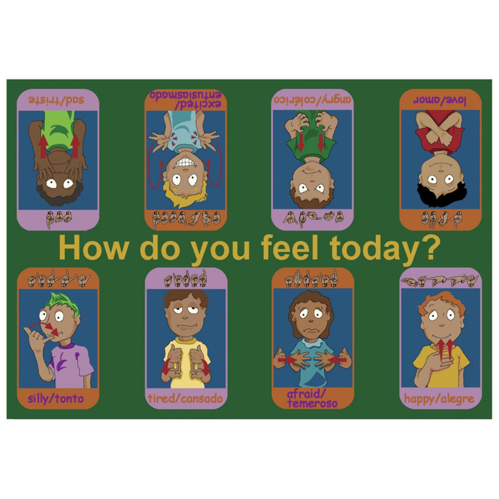 Joy Carpets Kid Essentials Music & Special Needs Emotions Rug - 7'8
