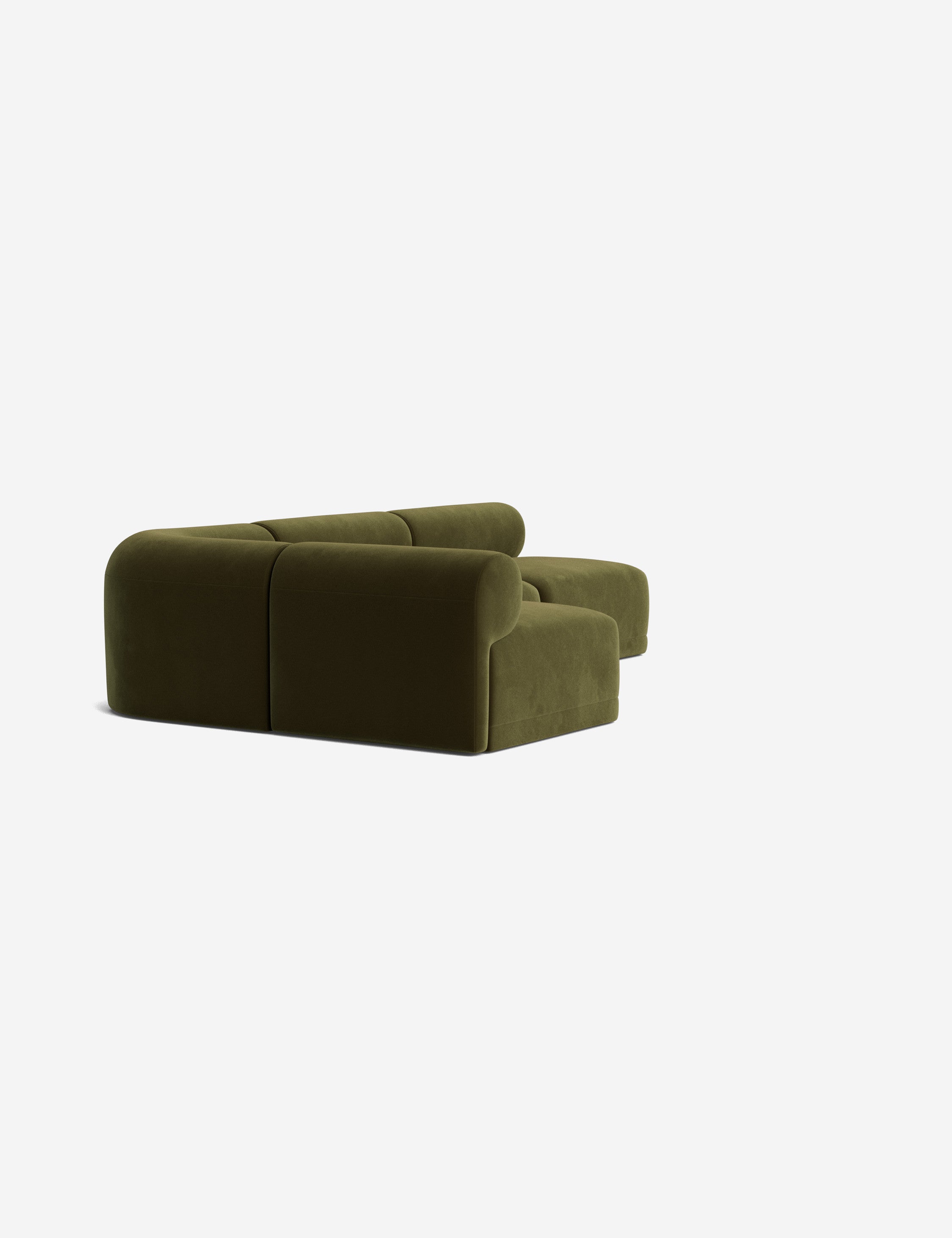 Modern Carson Sectional Sofa - Comfortable L-Shaped Couch with Reversible Chaise for Living Room, Family Room & Home Theater - Soft Fabric Upholstery & Sturdy Wood Frame