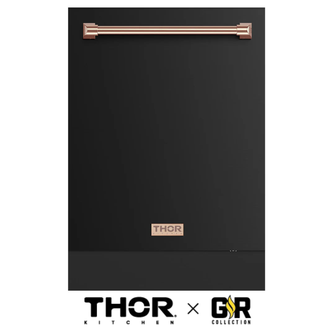 Gordon Ramsay by THOR Kitchen 24 Inch Built-In Dishwasher in Rose Gold - Energy Star Certified, Ultra Quiet Operation, 14 Place Settings (Model DW24X8BA00 RSG) - Perfect for Modern Kitchens and Open-Concept Homes