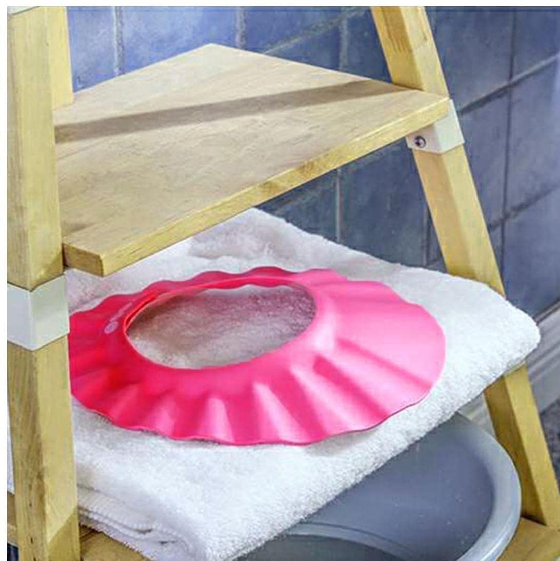 Adjustable Baby Shampoo Cap & Soft Hair Washing Shield for Toddlers & Kids - Waterproof Shower Hat for Gentle Hair Care - Perfect for Bath Time & Sensitive Scalps