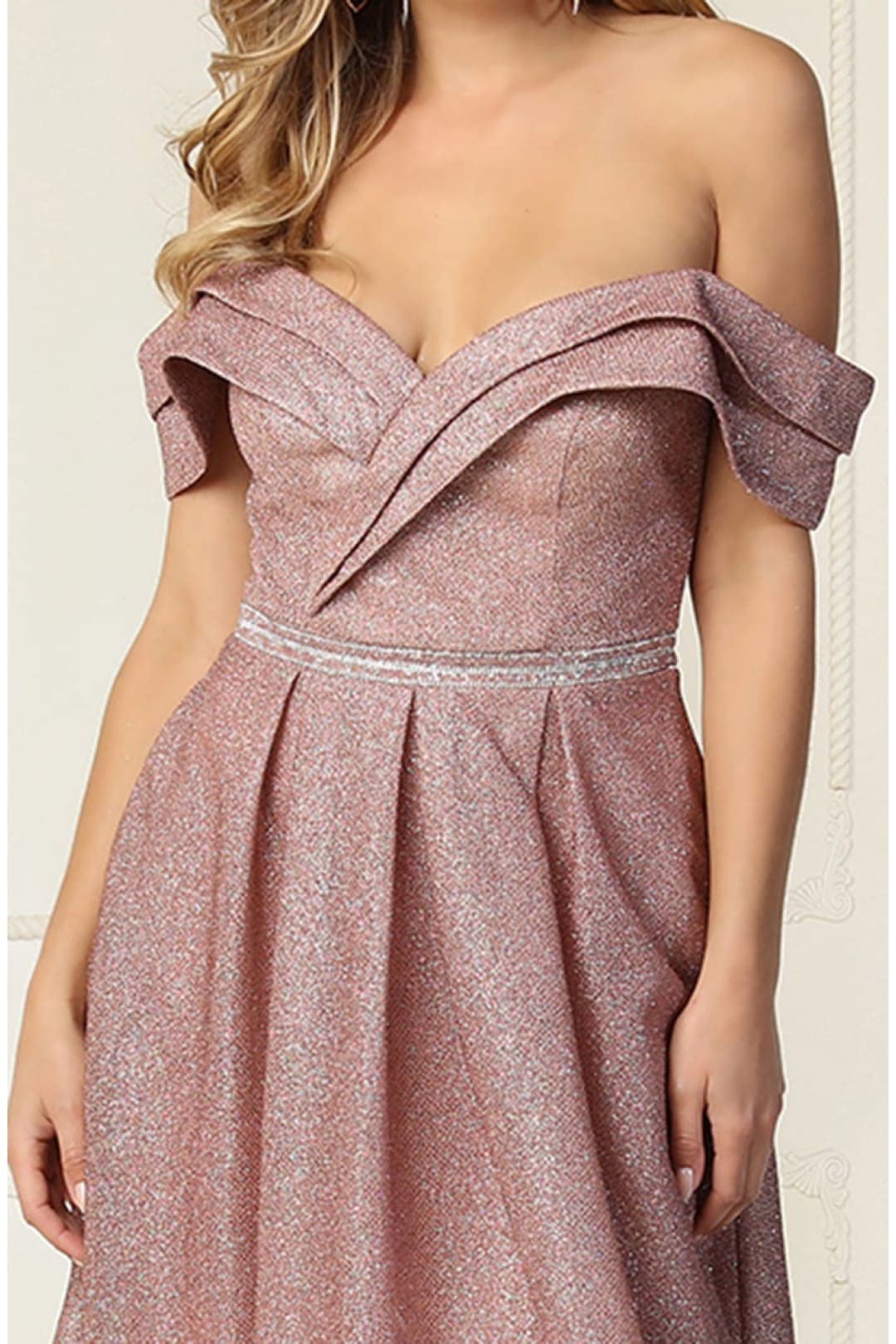 Elegant Red Carpet Glitter Formal Gown for Women - Perfect for Prom, Evening Gala & Special Occasions