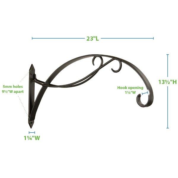 Achla Designs Scroll Bracket B 36 - Decorative Wall Mount for Shelves, Mirrors & Artwork - Perfect for Home, Office & Garden Decor