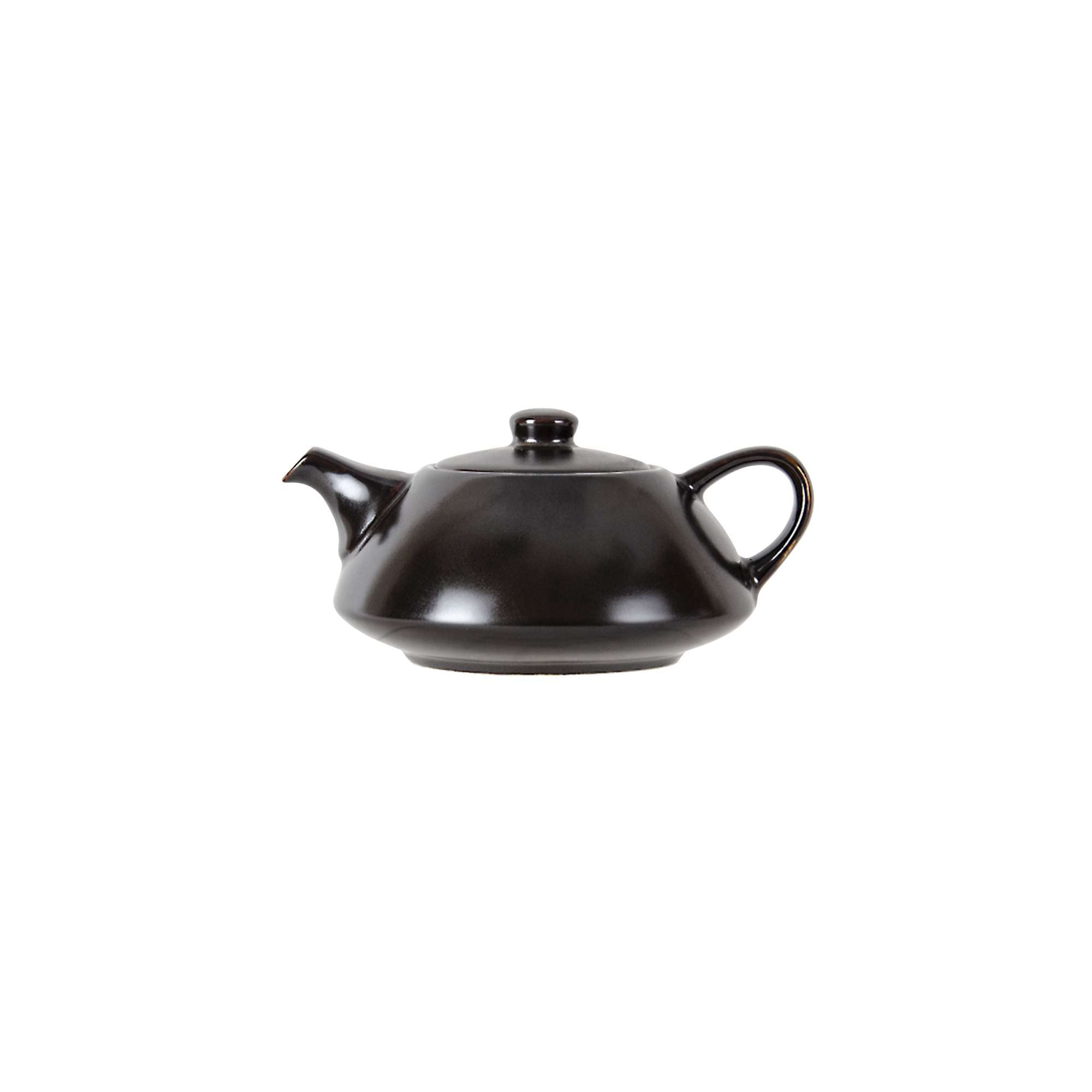 Premium Tuxton Kona Lava Reactive 12-Oz Royal Tea Pot Set with Lid (12-Pack) - Black Scratch & Chip Resistant, Lead-Free, Dishwasher & Microwave Safe - Perfect for Restaurants, Tea Shops & Home Entertaining