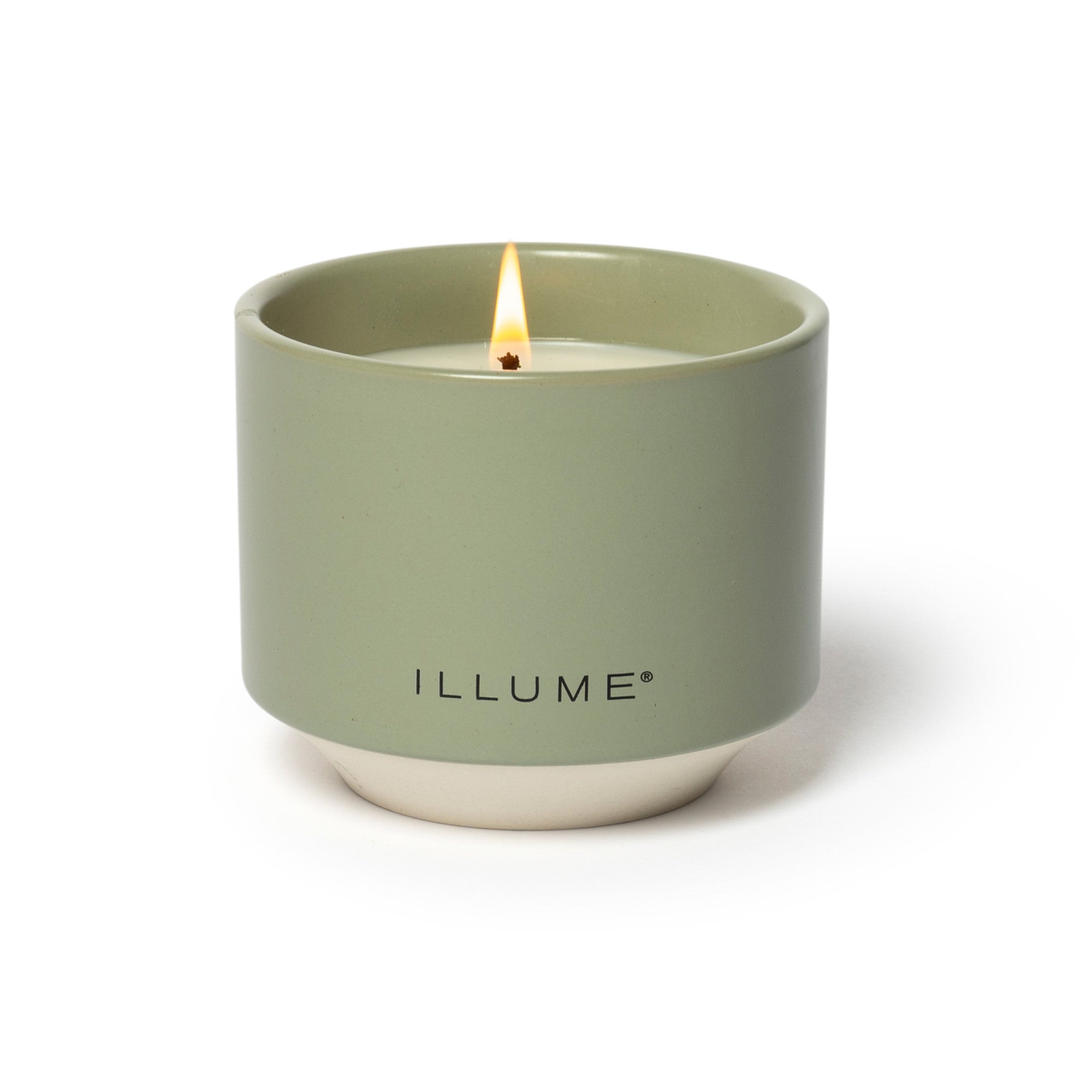 Hinoki Sage Scented Matte Ceramic Candle - Aromatherapy Home Decor for Relaxation & Stress Relief - Perfect for Bedroom, Bathroom & Meditation Spaces