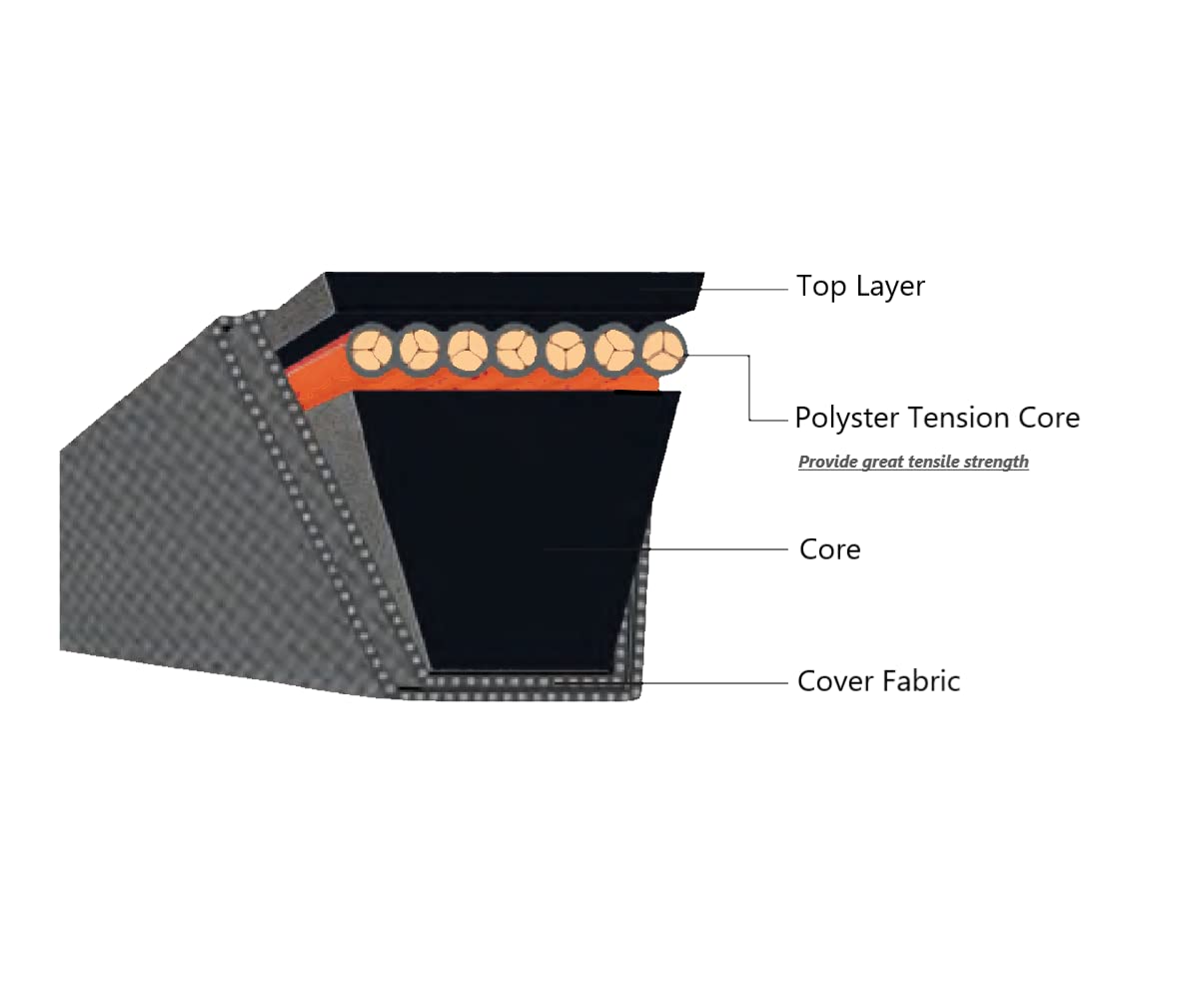 Hustler 793893 Lawn Mower Deck Belt - 1/2