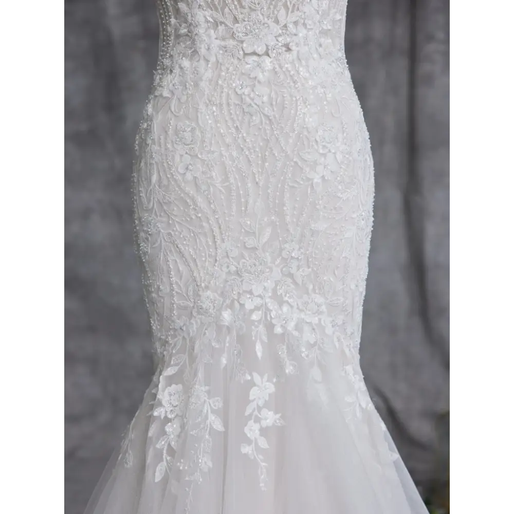 Nikolina by Maggie Sottero | Elegant Lace Wedding Dress for Bride | Perfect for Church Ceremony & Beach Weddings