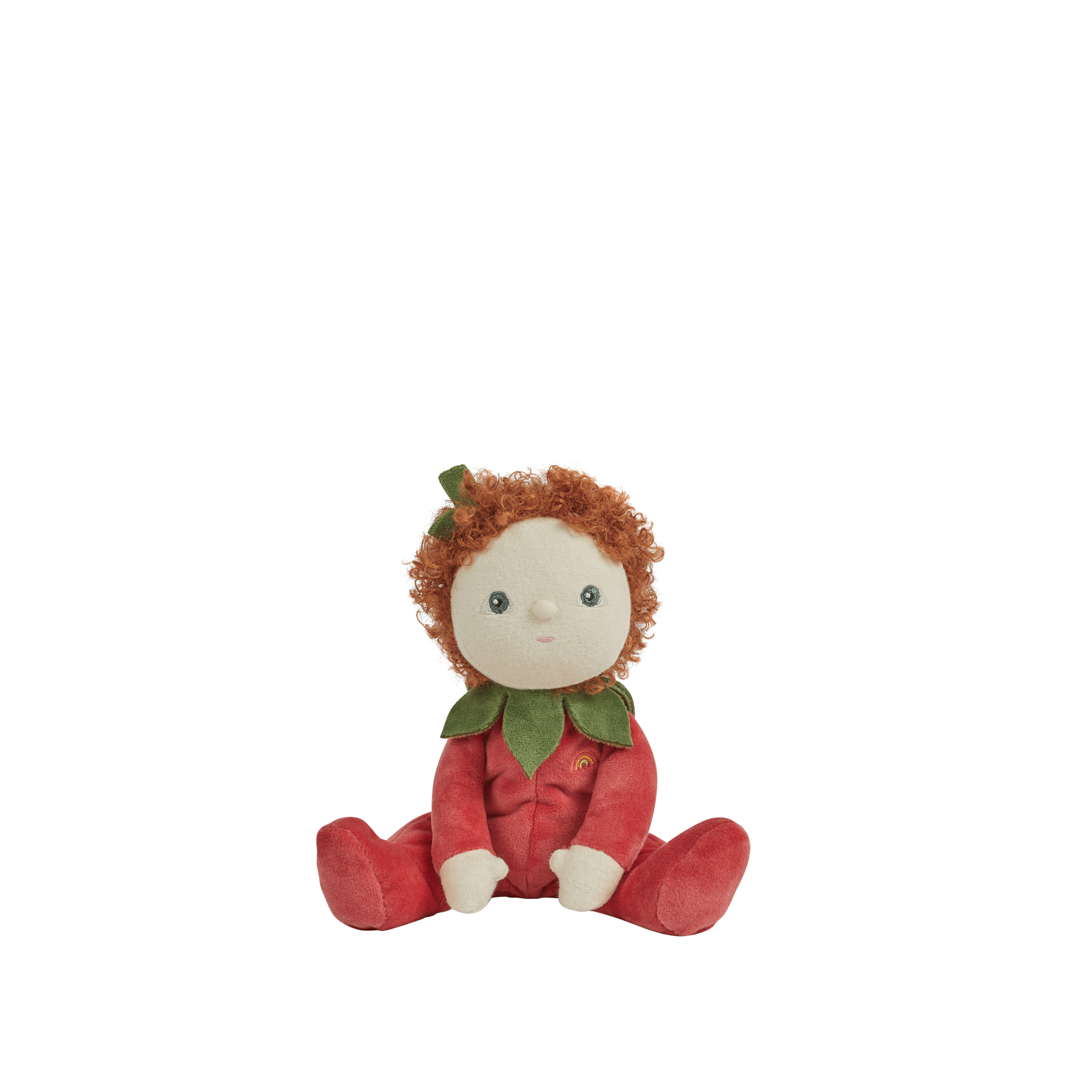 Dinky Dinkums Forest Friends Polly Poinsettia Plush Toy - Cute Stuffed Animal for Kids, Perfect for Christmas Gifts & Nursery Decor