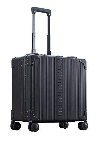 ALEON 17 Inch Aluminum Deluxe Wheeled Hardside Business Briefcase - Durable Carry-On Luggage for Business Travel, Office Commute & Professional Meetings
