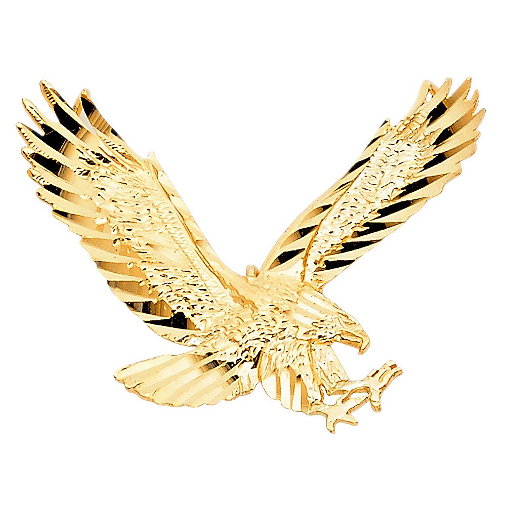 1594 Gold Hunting Eagle Pendant Necklace for Men - Elegant Jewelry Gift for Outdoor Enthusiasts & Nature Lovers | Perfect for Camping, Hiking & Adventure Activities