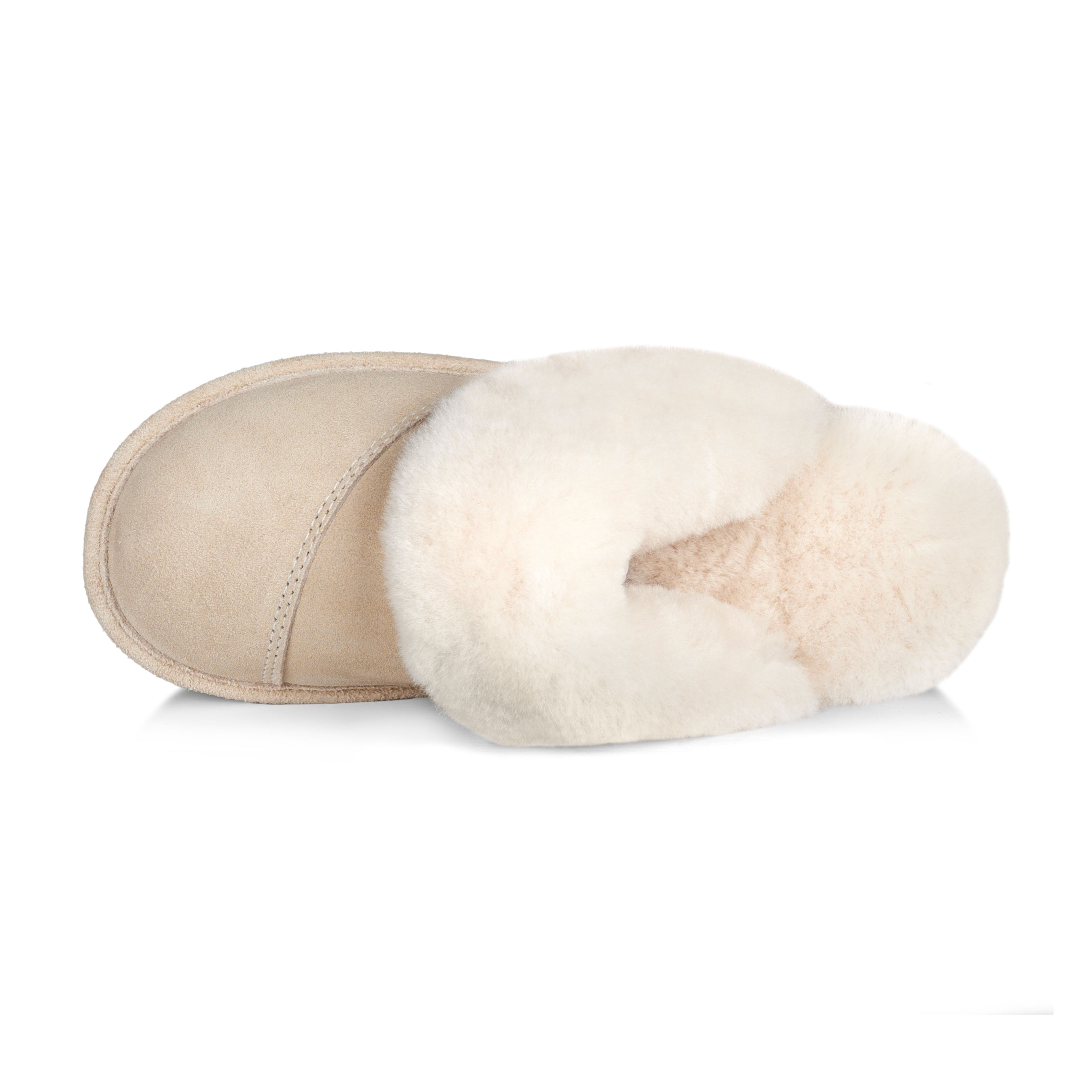 Joy Women's Fuzzy House Slippers - Soft Indoor/Outdoor Comfort Slides for Women, Cozy Winter Slippers with Memory Foam (Beige) - Perfect for Home, Lounge, and Relaxation