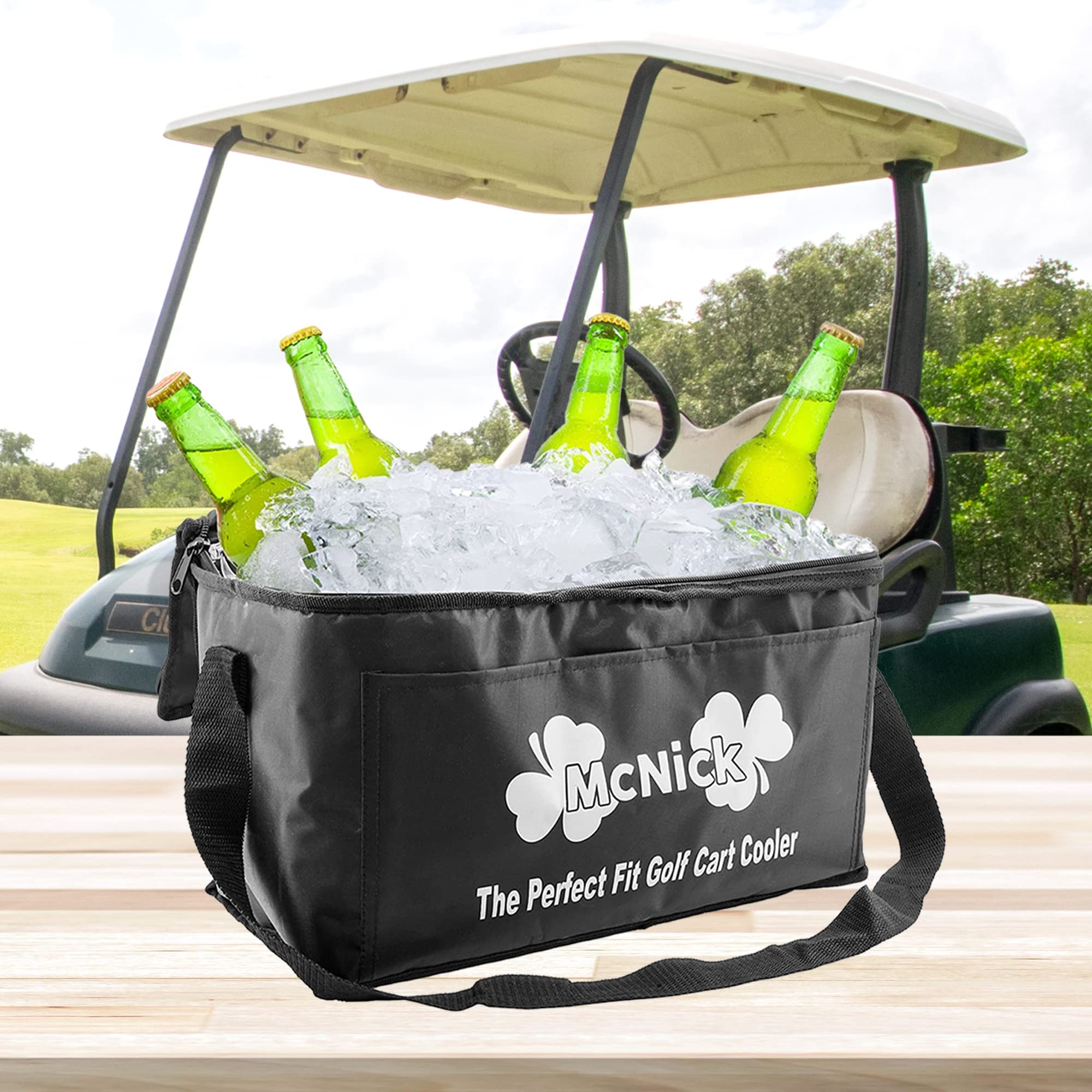 Premium Golf Cooler Bag with Beer Holder - Insulated Golf Bag Cooler Sleeve for Cold Drinks on the Course | Perfect for Golfers, Camping & Outdoor Events