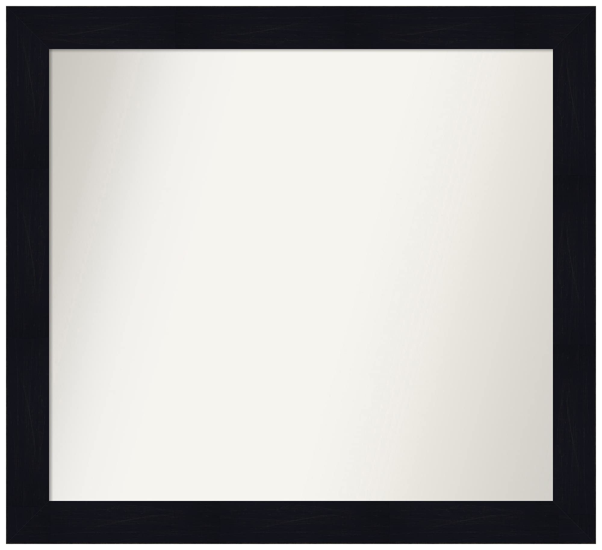 Amanti Art Non-Beveled Custom Wall Mirror 31.25 x 34.25 Inches - Navy Shiplap Frame - Bathroom Vanity Mirror - Available in Various Custom Sizes - Perfect for Bathroom, Bedroom, and Entryway Decor