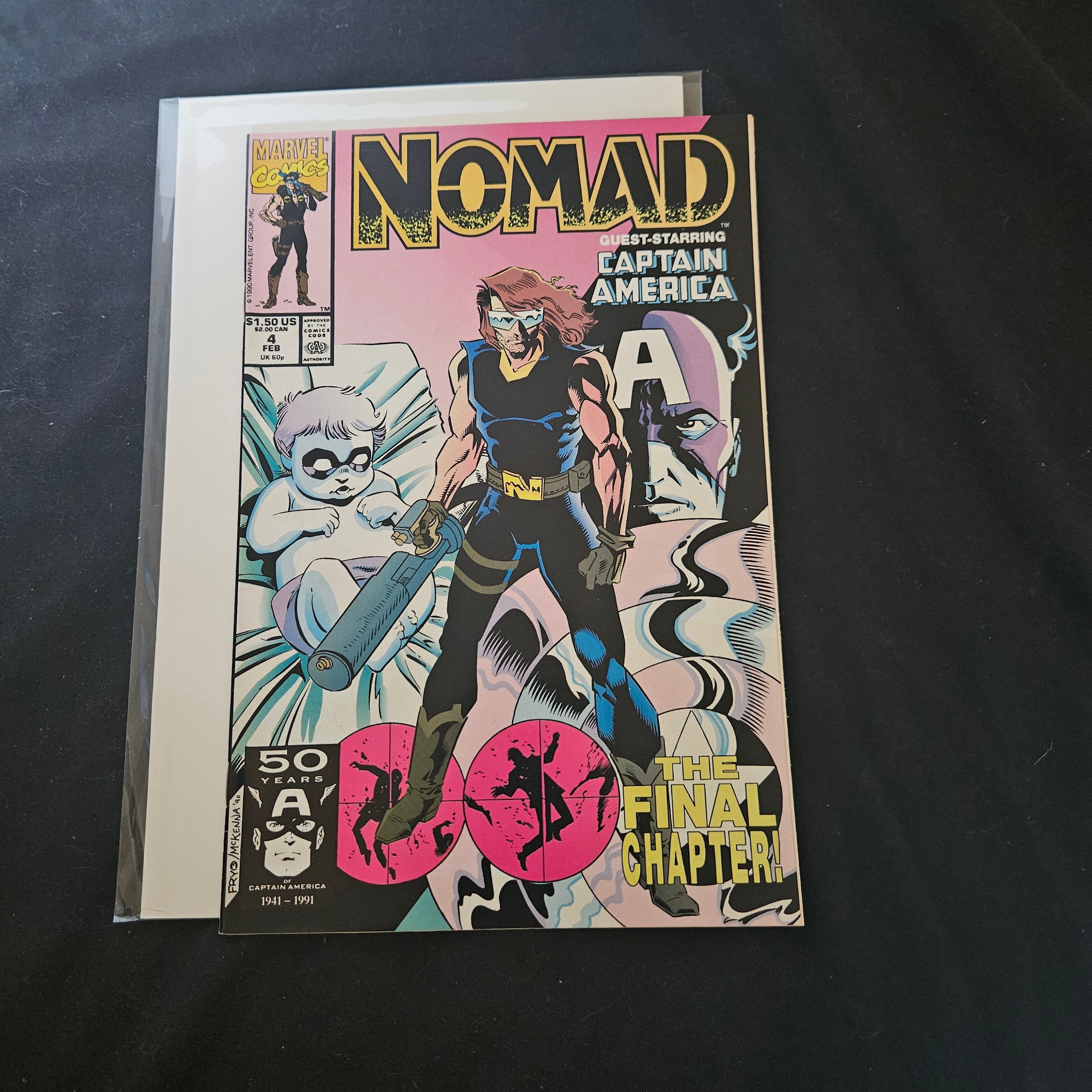 Nomad #4: The Overlord's Deception - Marvel Comic Book 1990 Vintage Collectible - Perfect for Superhero Fans & Comic Collectors