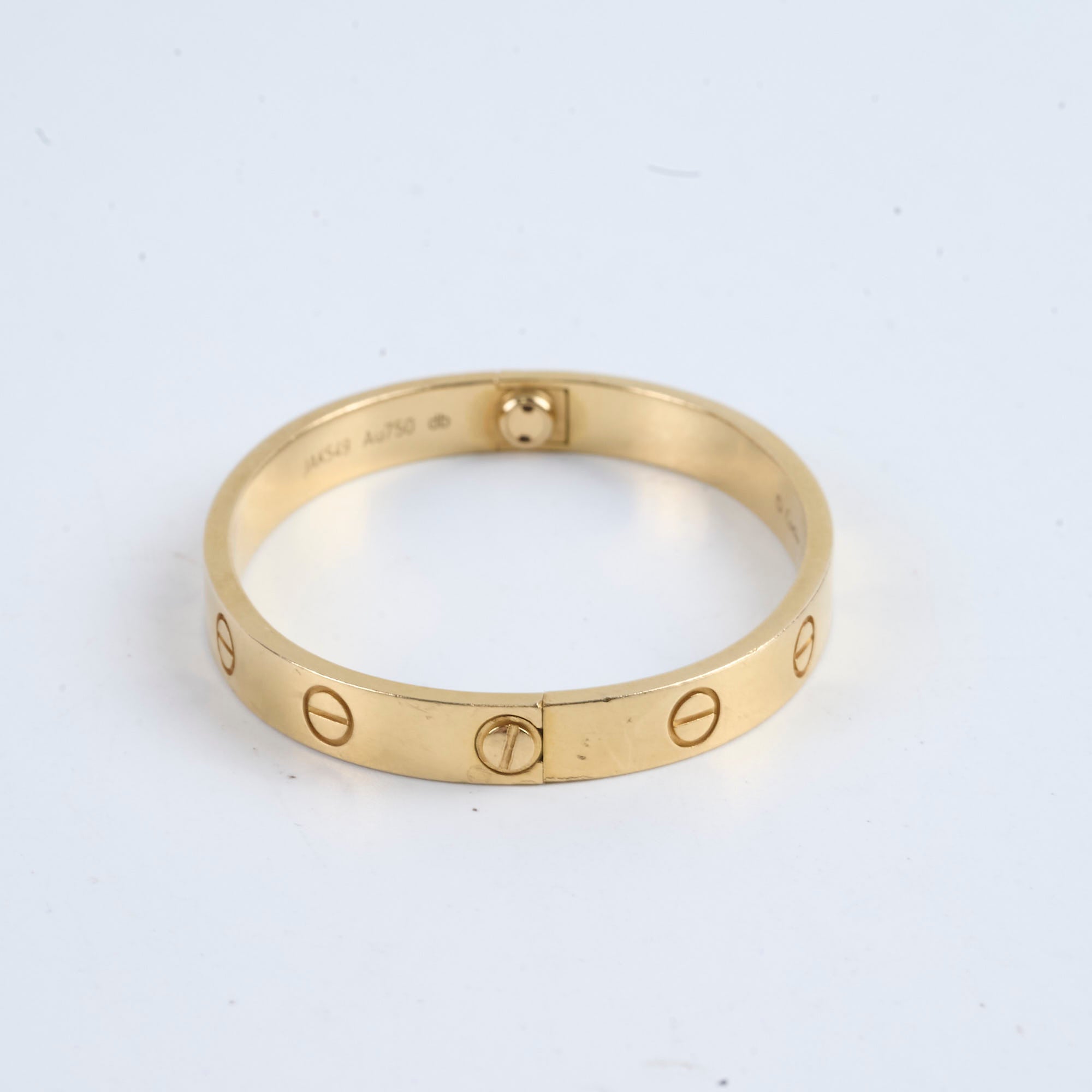 Cartier Love Bracelet 18K Yellow Gold Size 15 - Luxury Jewelry Gift for Women, Anniversary & Valentine's Day