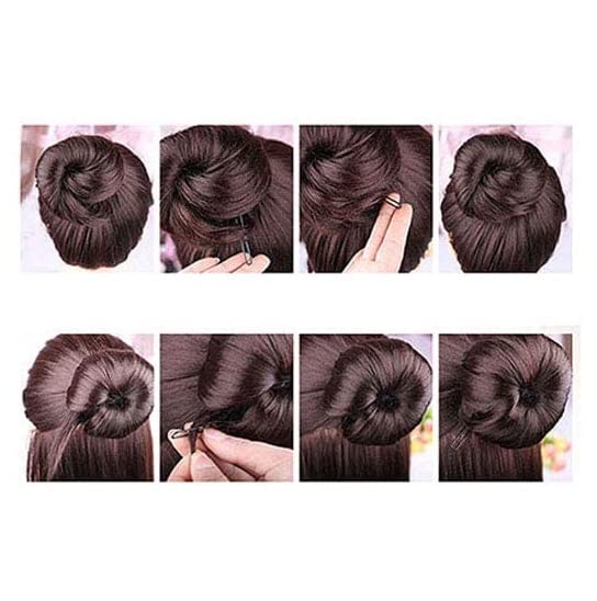 200 Pcs U-Shape Hair Pins - Black Metal Bun Pins for Women & Girls (6.5cm) - Secure Hairstyles for Wedding, Party & Daily Use