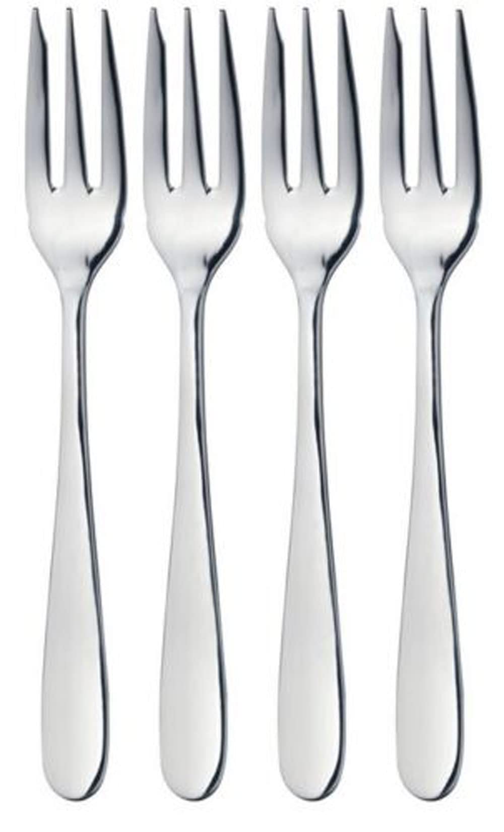 Premium Stainless Steel Polishing Set - 4-Piece Dessert Forks for Cocktails, Salads, Appetizers & Vegetables | Portable Travel Utensils for Parties, Picnics & Outdoor Dining | Dishwasher Safe Elegant Cutlery