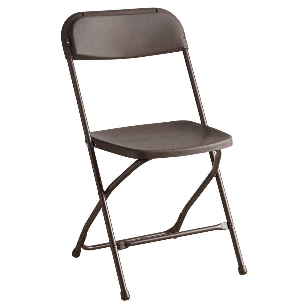 10 Pack Heavy Duty Steel Folding Chairs - 330 lbs Weight Capacity, Rust-Resistant Brown Metal Chairs for Wedding, Party, Outdoor & Indoor Events - Perfect for Office Meetings, Ceremonies, House Gatherings & Dinner Parties - Space-Saving Foldable Design for Easy Storage & Transport