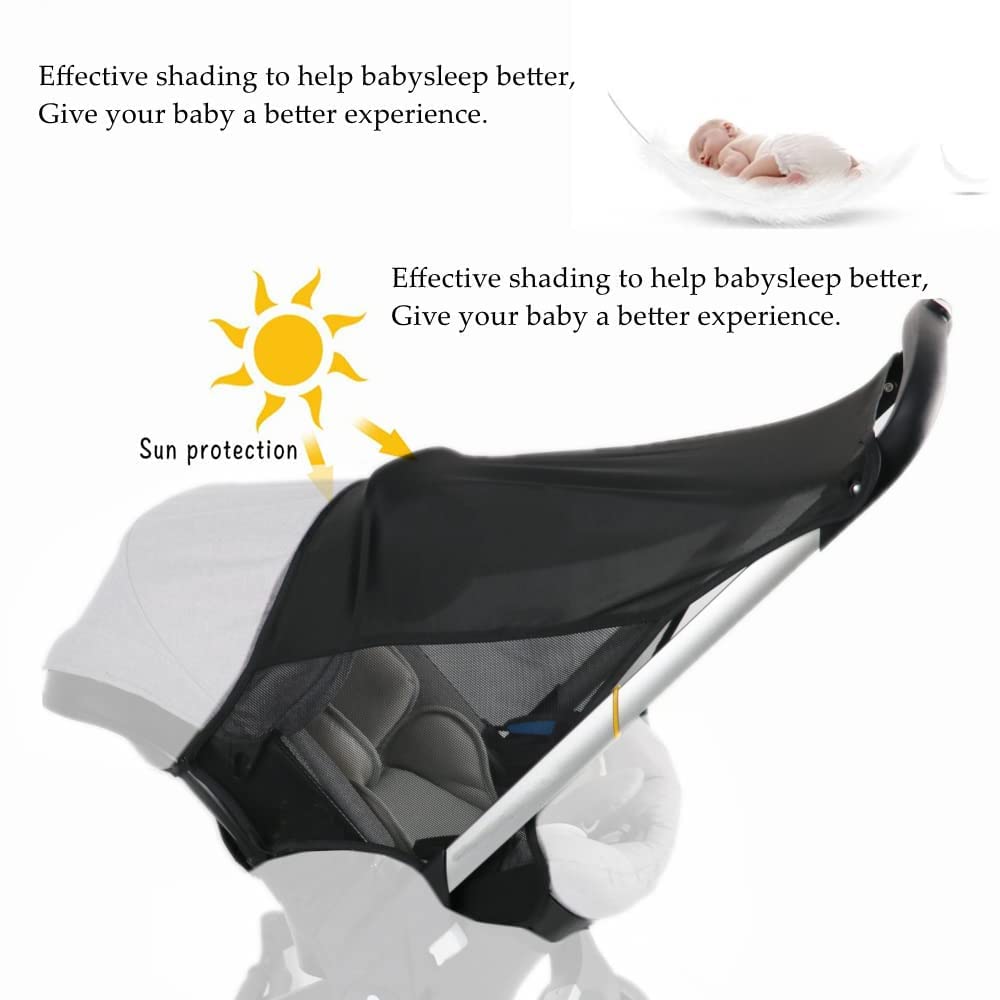 **Doona Stroller Sun Shade Extension - UV Protection Canopy Cover for Baby Car Seat & Stroller, Anti-UV Snooze Shade for Buggy & Carrycot - Perfect for Outdoor Walks, Beach Trips & Travel**