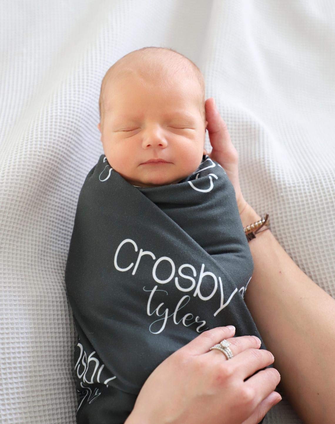 Personalized Baby Name Blanket - Custom Nursery Christening & Baptism Gift for Newborns, Kids, Adults - Perfect for Mom & Grandma - Soft & Cozy Baby Blankets for Girls & Boys - Ideal for Nursery Decor, Baby Shower Gifts & Family Keepsakes